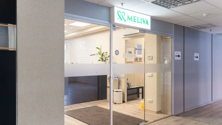 Klinikos įėjimas Meliva registratūra